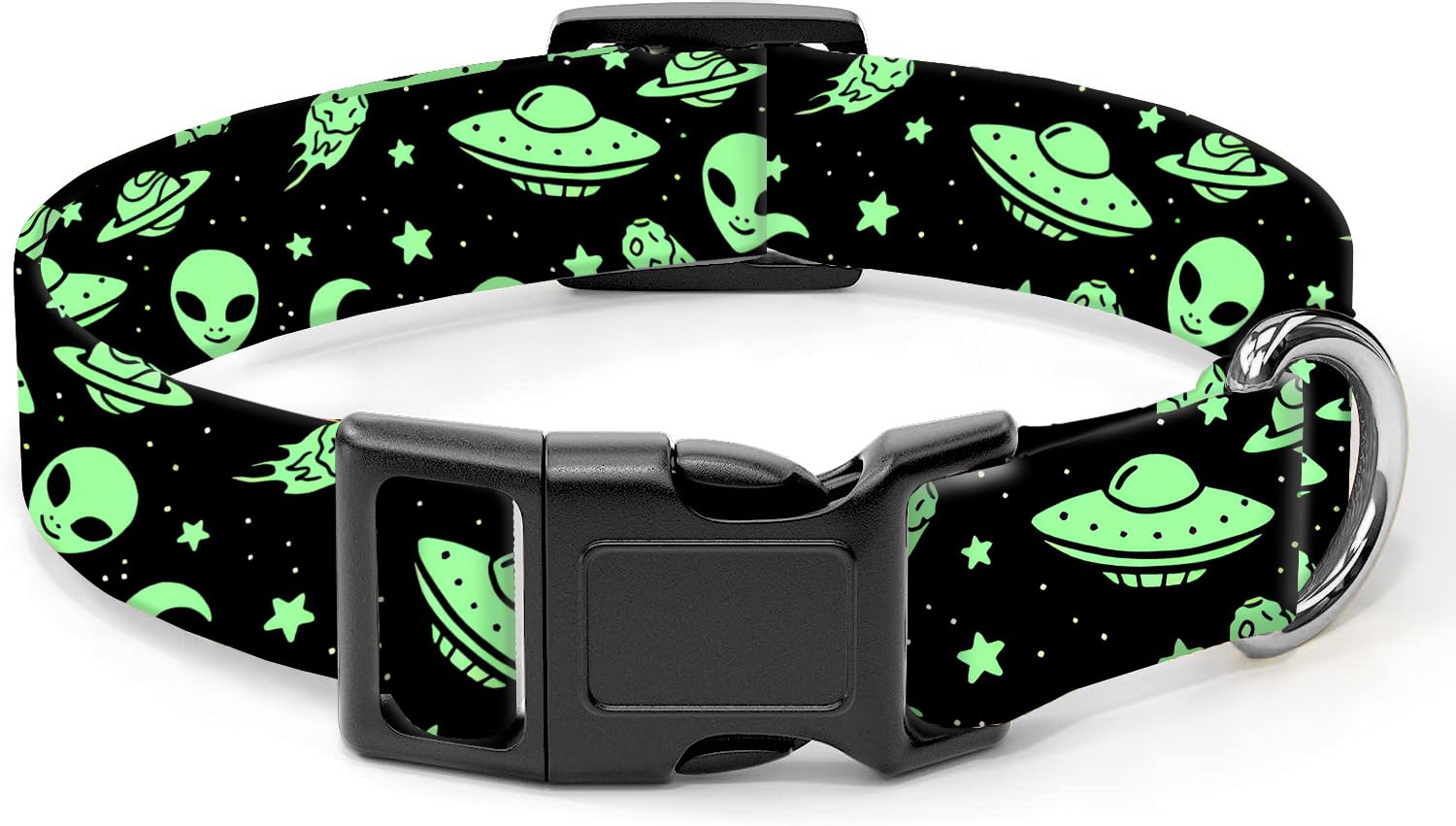 Dog Collar, Cute Dog Collar for Small Medium Large Dogs, Personalized Adjustable Soft Pet Collars with Quick Release Buckle for Walking Running, Cute Boho Mushrooms