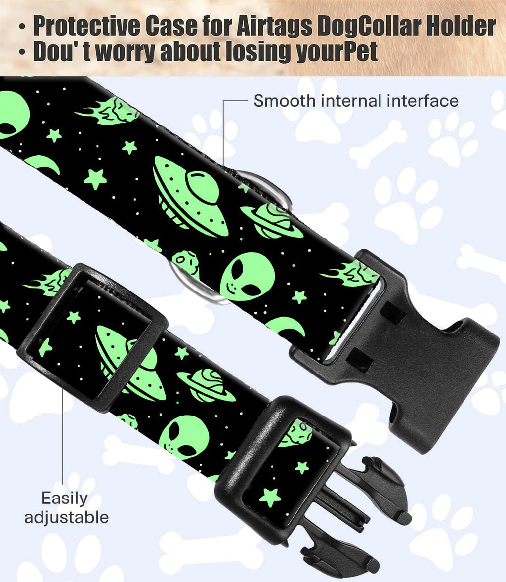 Dog Collar, Cute Dog Collar for Small Medium Large Dogs, Personalized Adjustable Soft Pet Collars with Quick Release Buckle for Walking Running, Cute Boho Mushrooms
