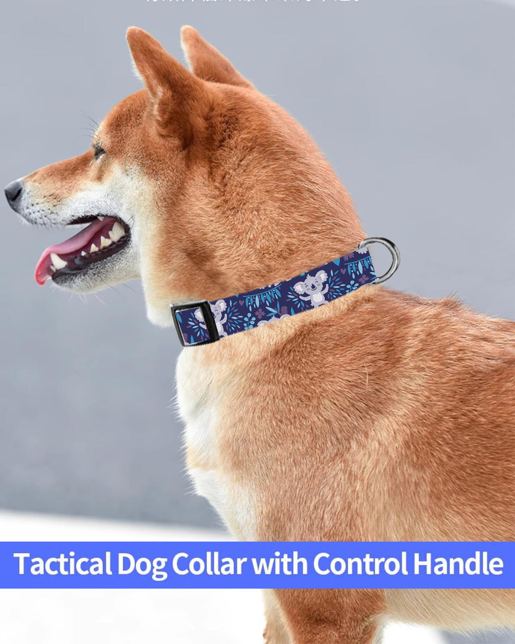 Dog Collar, Cute Dog Collar for Small Medium Large Dogs, Personalized Adjustable Soft Pet Collars with Quick Release Buckle for Walking Running, Cute Boho Mushrooms