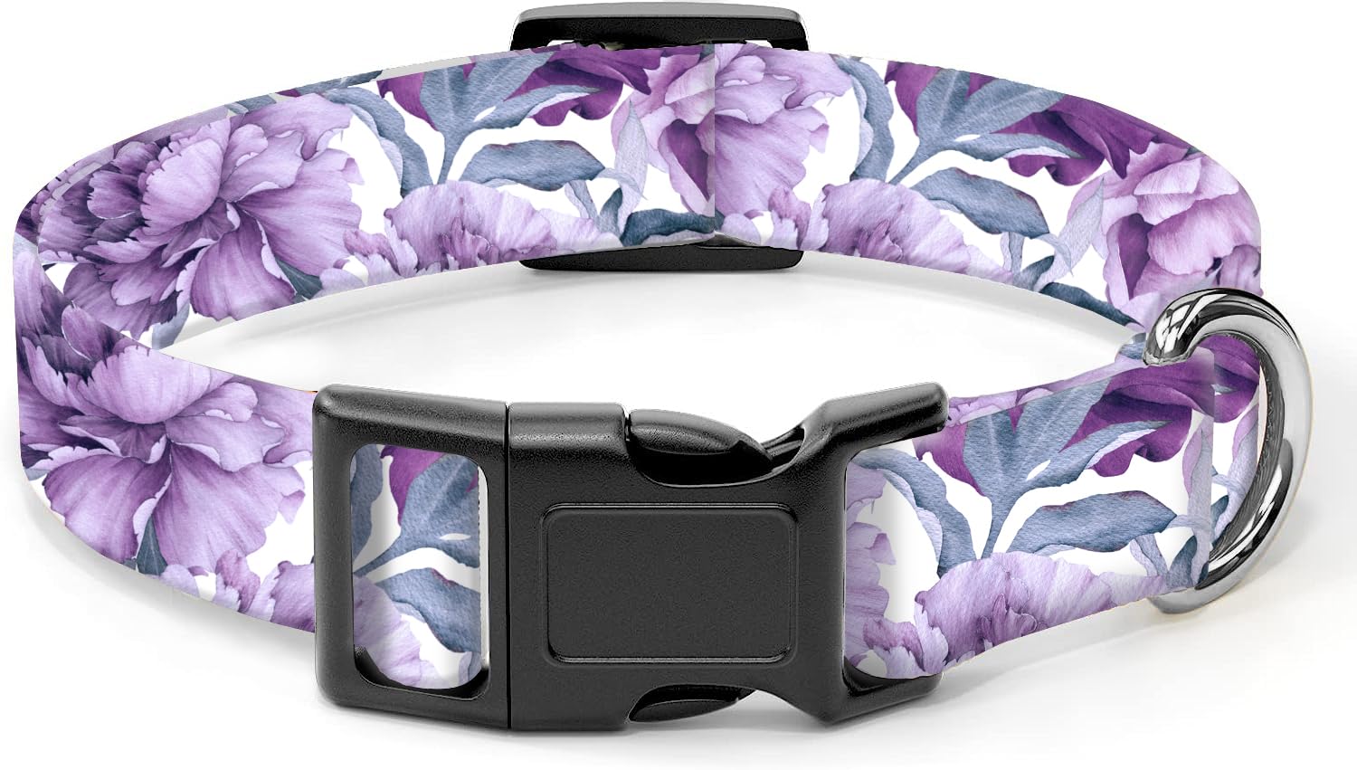Dog Collar, Cute Dog Collar for Small Medium Large Dogs, Personalized Adjustable Soft Pet Collars with Quick Release Buckle for Walking Running, Cute Boho Mushrooms